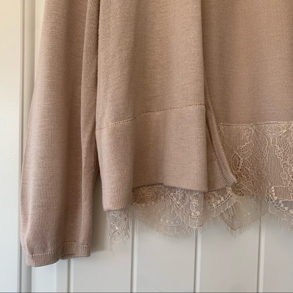 Tommy Hilfiger Lightweight Cardigan Lace Trim S - Picture 2 of 10